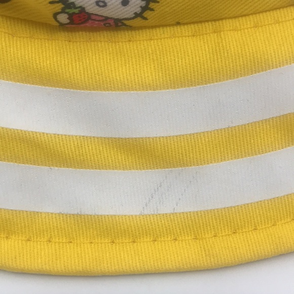 Sanrio Bucket Cap Hat Hello Kitty Youth One Size Yelow - Picture 4 of 7